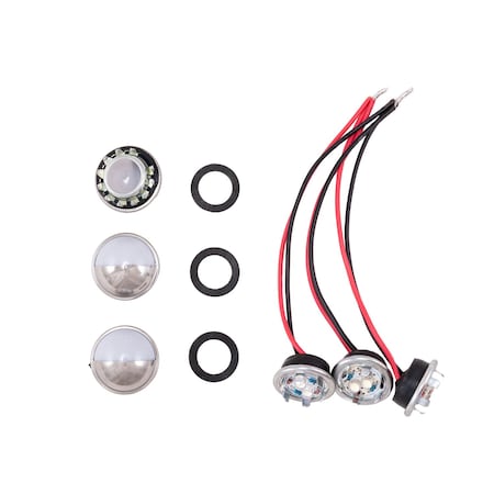 Husky Towing Husky Towing 87455; Replacement LED Light Kit; 3 LEDs; Round; Clear Lens 87455